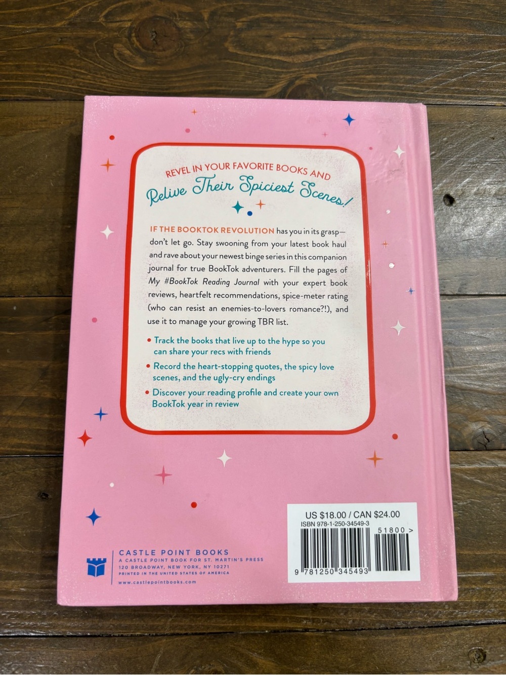 Pink #BookTok Reading Journal - Track & Review Your Favorite Reads - Picture 2 of 6